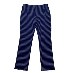 Chico’s Pants Pin Stripes Blue White Size 8